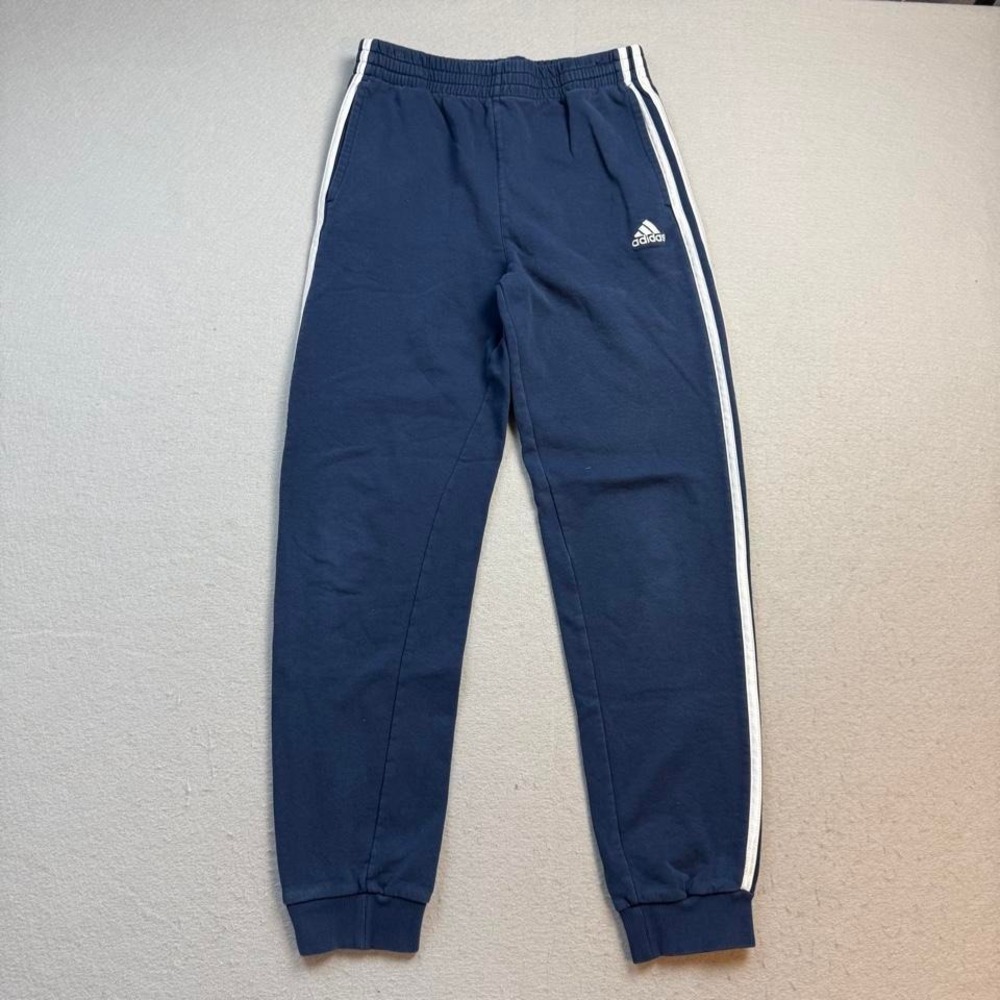 Vintage Adidas Navy Blue Jogger Sweatpants Youth XL (18/20)